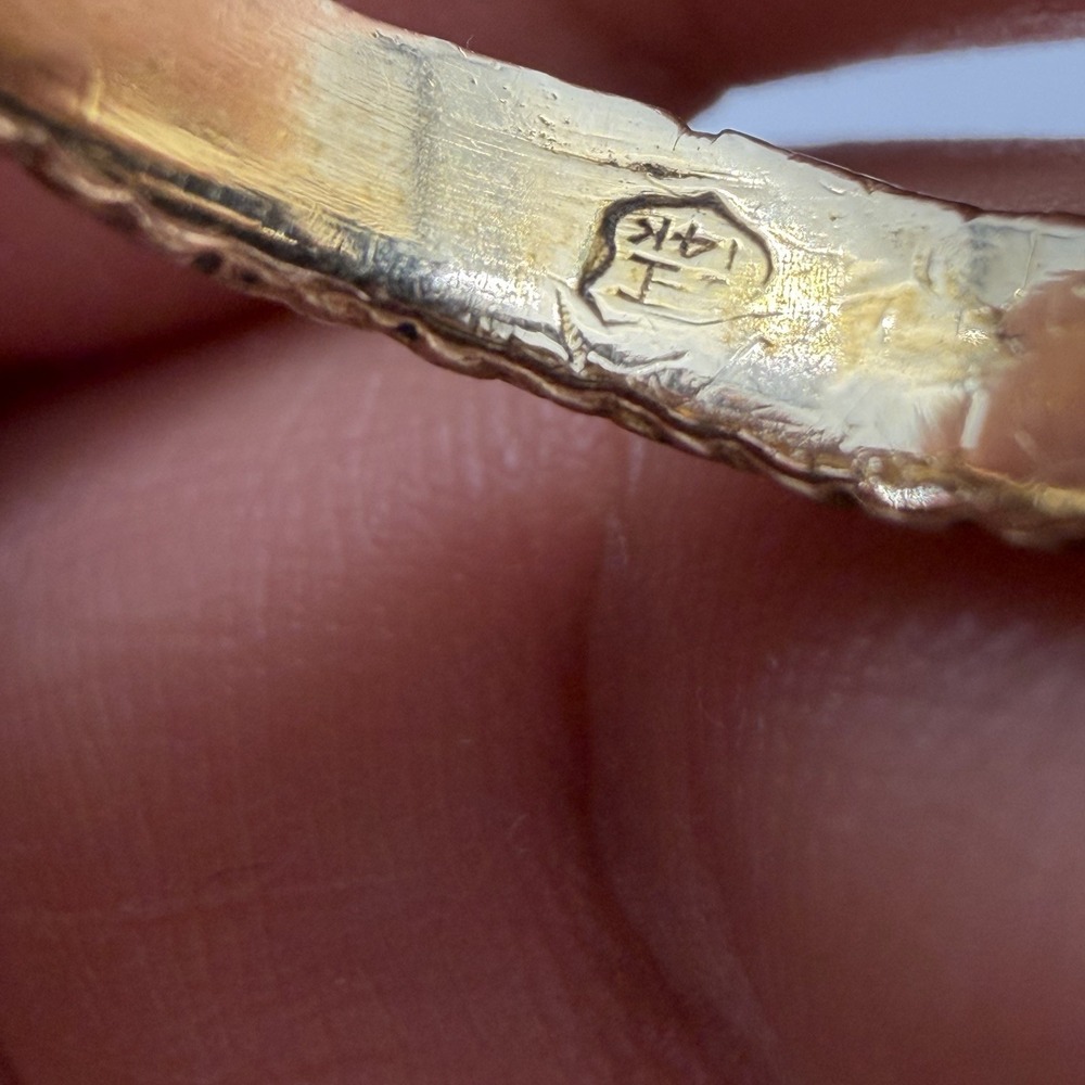 Vtg 14k Yellow Gold Serpent Ring Alligator Dragon Diamond Eye 10.89gr 10.89 Gr - Picture 10 of 16